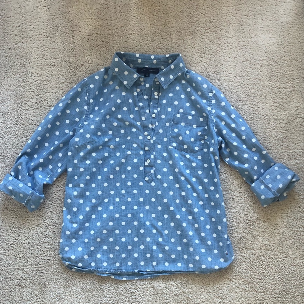 Tommy Hilfiger denim, polka dot top